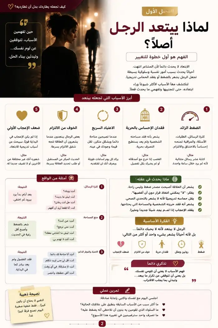 معاينة من داخل الكتاب — الفصل الأول — لماذا يبتعد الرجل؟